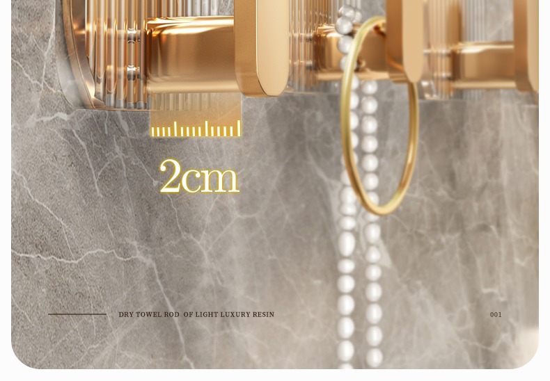 Light luxury, hole-free transparent hook, strong adhesive hanger, wall-mounted, bedroom door behind clothes, no trace hook pic 8