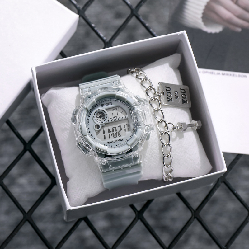 高颜值电子表男女学生多功能运动有闹钟夜光防水初中男孩个性潮流详情2