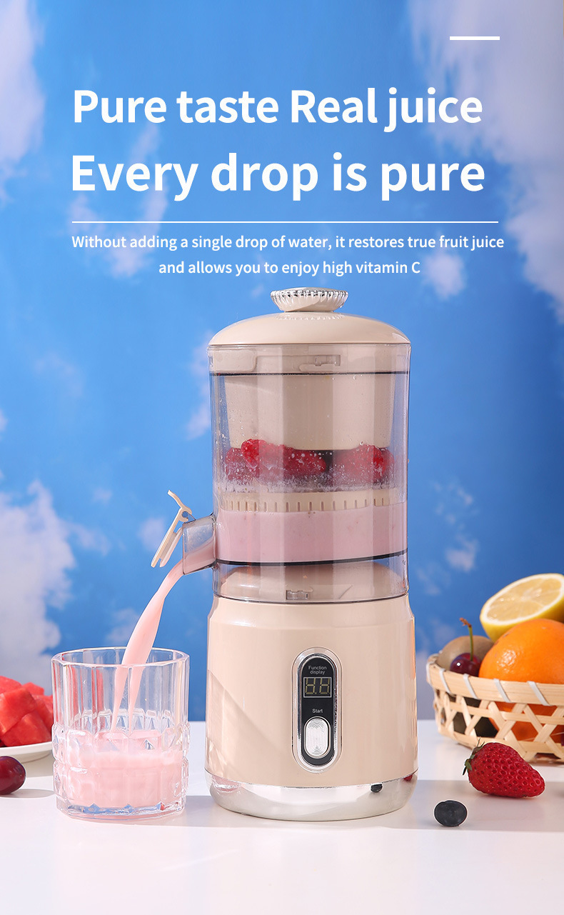 Cross-border juicer, multi-functional household portable electric small residue and juice separator, no-cut fruit and vegetable juice maker pic 3