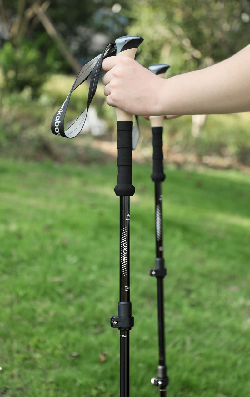 跨境热销户外铝合金登山滑雪杖三节伸缩手杖套装轻便耐用登山装备详情13