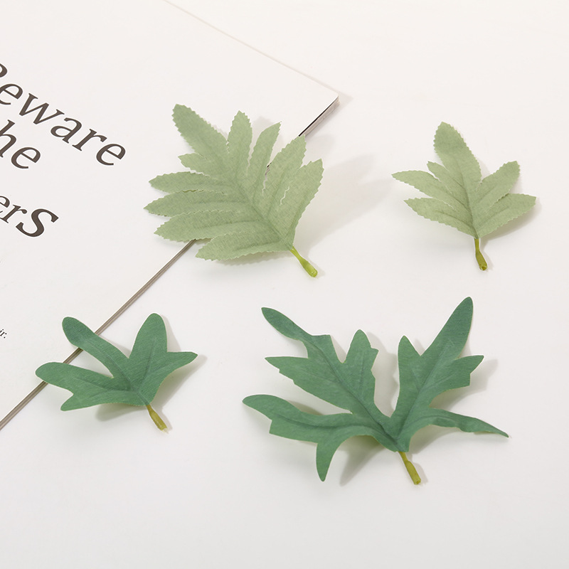 新款仿真丝印波斯叶绿植树叶家居装扮婚礼婚庆摄影户外道具装饰详情5