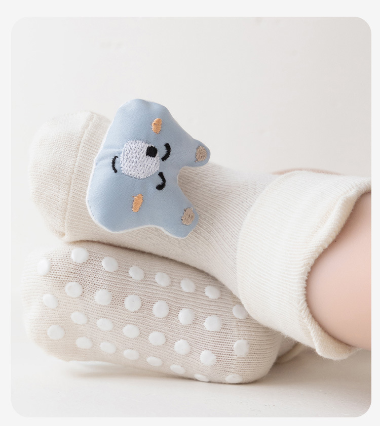 Baby socks, Class a cotton spring and summer new cartoon baby socks, glue anti-slip mid-calf newborn socks for 0-1 year old pic 16