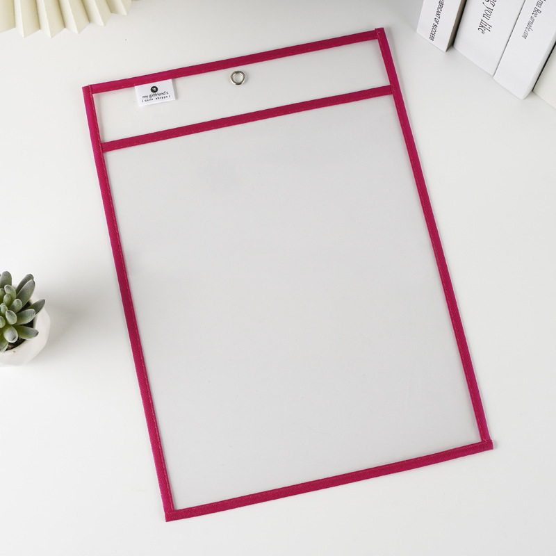 Colorful transparent folders, stationery storage, meeting bags, stationery decoration parts, audio equipment pic 25