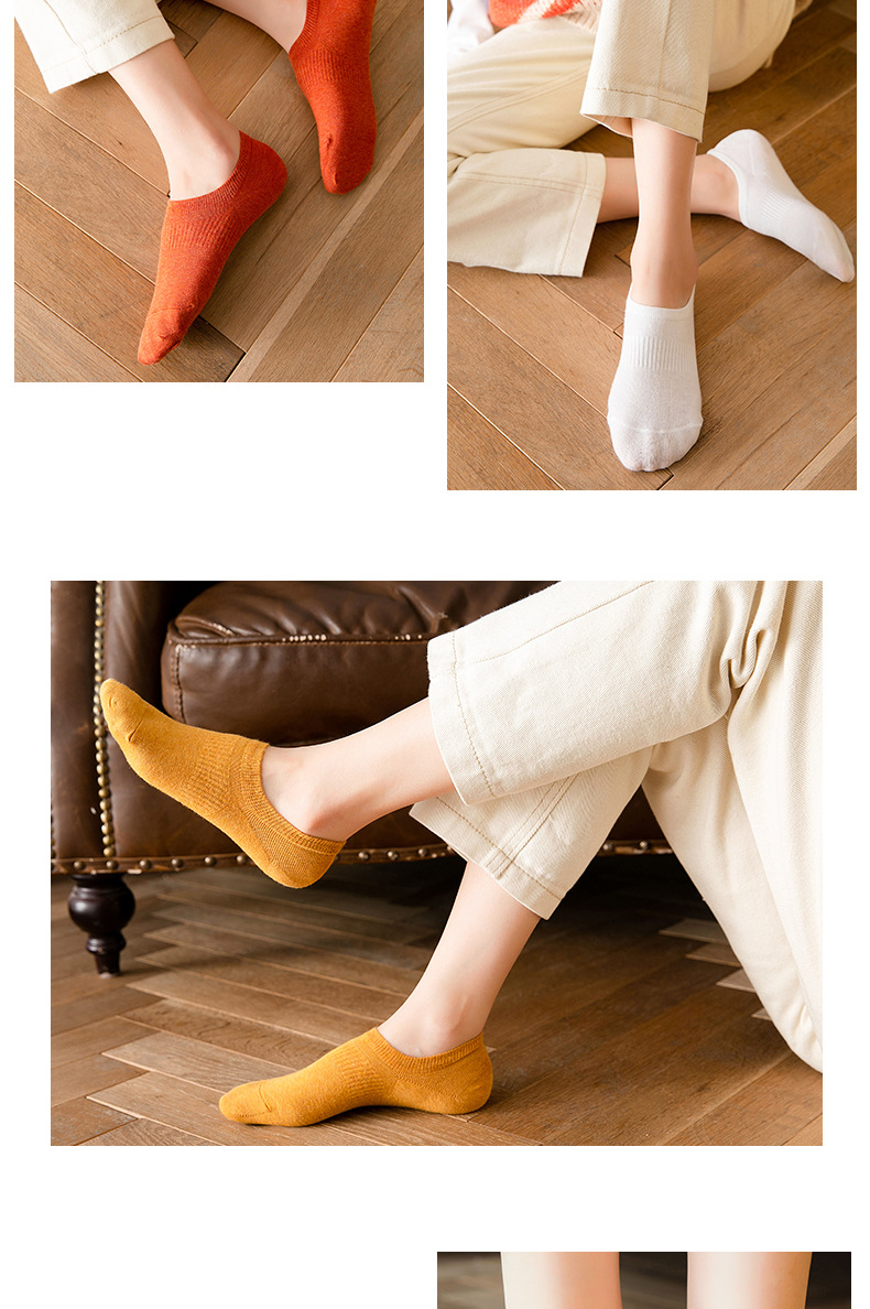 袜子女夏季韩版船袜防臭薄款隐形硅胶防滑不掉跟短袜浅口低帮袜子详情11