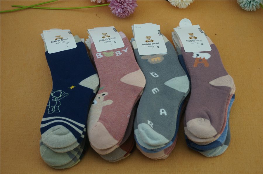哈呗熊娃新品冬季宝宝毛巾袜毛圈袜儿童保暖婴儿学生袜子详情12