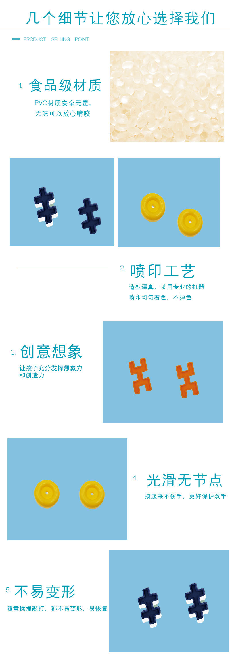 Niños múltiples formas combinación libre de bloques de construcción de 100 variaciones de forma de cerebro juegos de construcción DIY bloques de construcción de patchwork pic 3