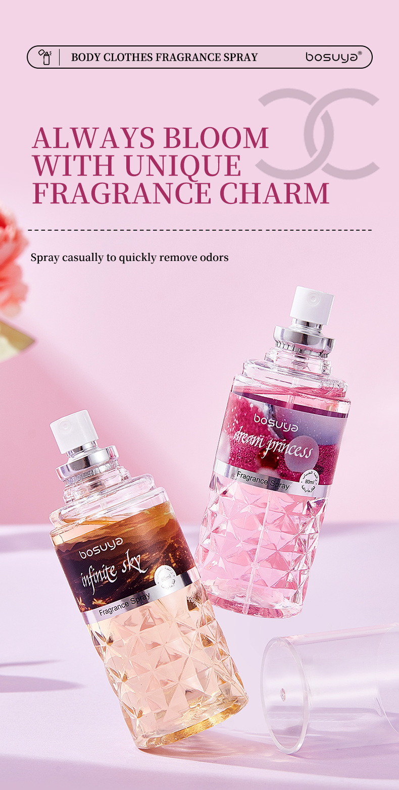 【 Cross-border Exclusive 】BOSUYA Fragrance Spray Perfume is a natural, fresh, long-lasting, light and unisex body perfume pic 12