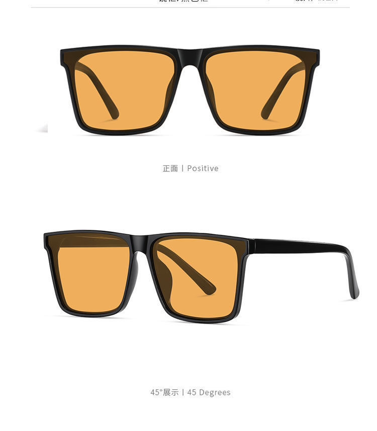 墨镜男士开车防紫外线2024新款太阳眼镜抖音网红同款方框时尚眼镜详情19
