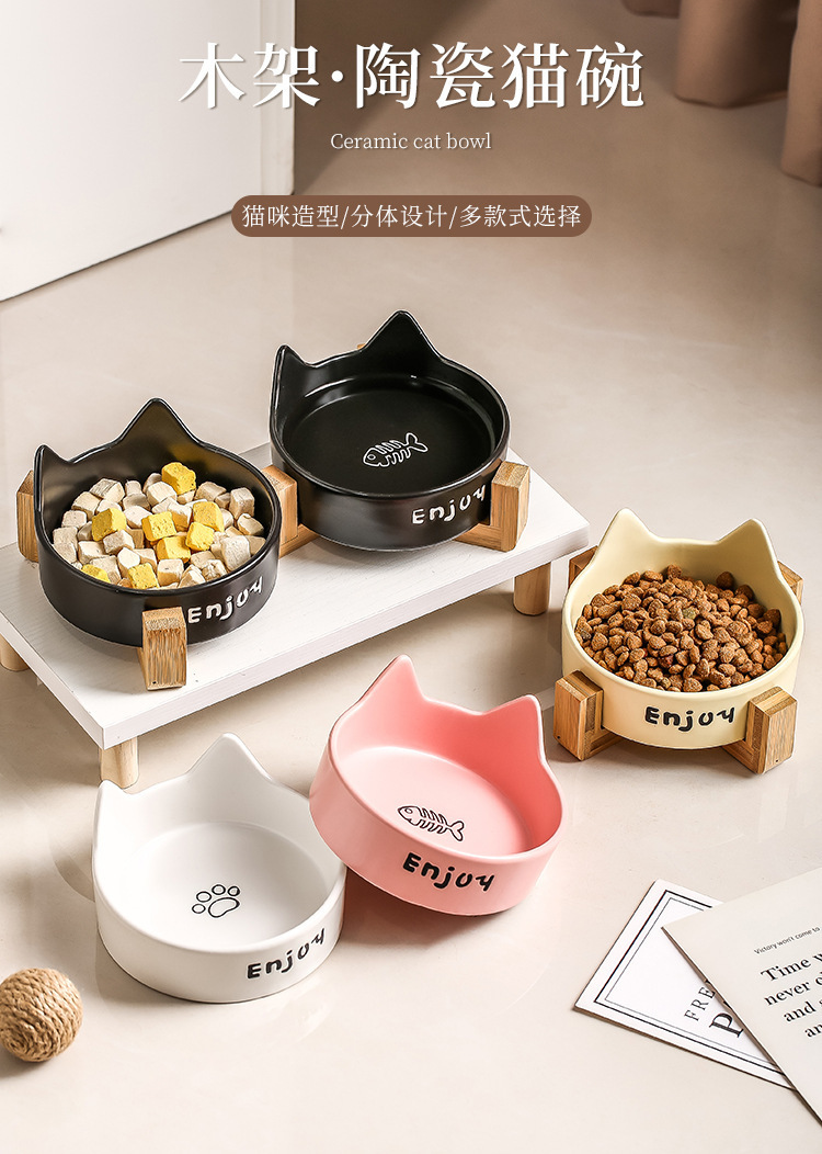猫耳朵造型宠物食盆宠物用品喂食碗宠物碗宠物自动喂食器宠物食盆实用耐用详情1