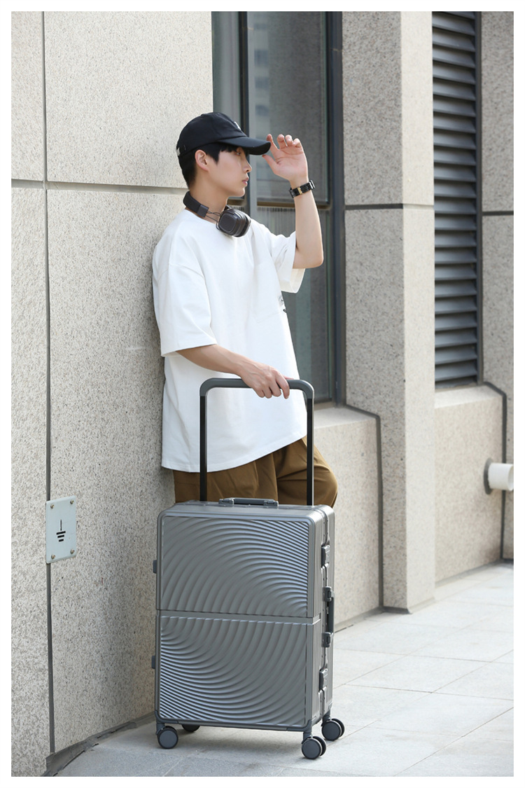 宽拉杆铝框行李箱万向轮大容量20寸24可登机密码箱旅行箱时尚拉杆详情29