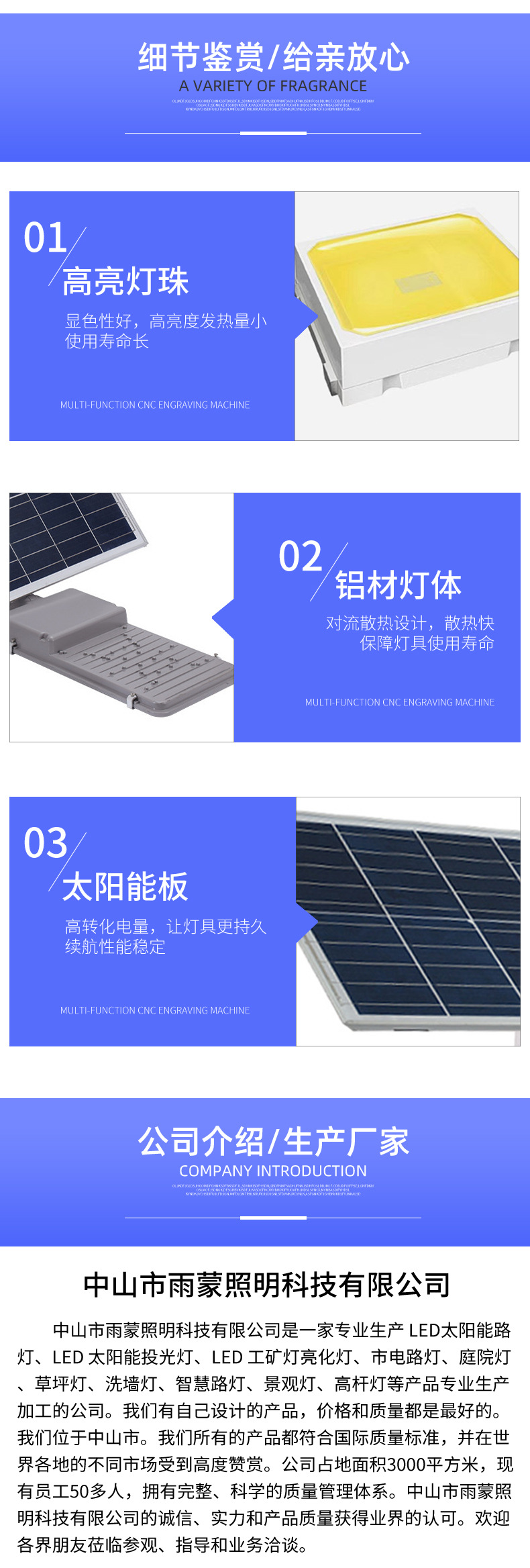 Nano solar street lamps, household outdoor garden lamps, automatic lighting at dark, sensor new rural lighting street lamps pic 5