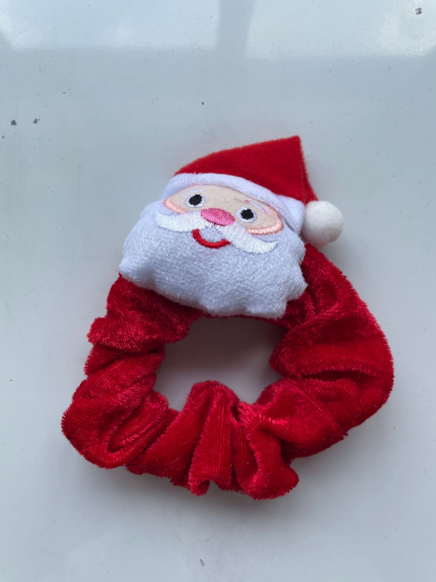 卡通圣诞毛绒发圈 麋鹿老人圣诞节发饰 可爱圣诞树跨境爆款大肠圈详情8