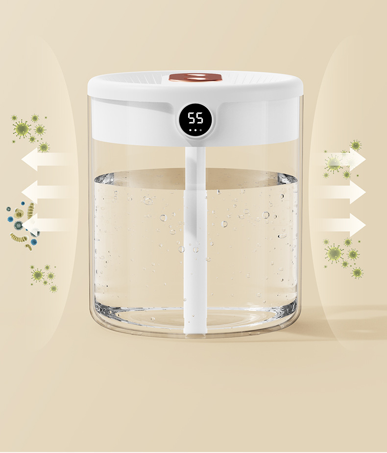 新款2L双喷加湿器usb大容量家用静音卧室办公室小夜灯数显加湿器详情40