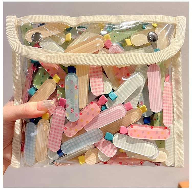 彩色无痕一字夹子侧边刘海前额发夹女儿童后脑勺碎发整理神器发卡详情17