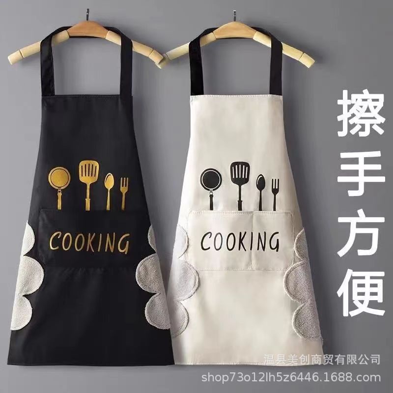 围裙厨房做饭防水防油免清洗工作服男女同款厨房围裙家用做饭时尚详情15