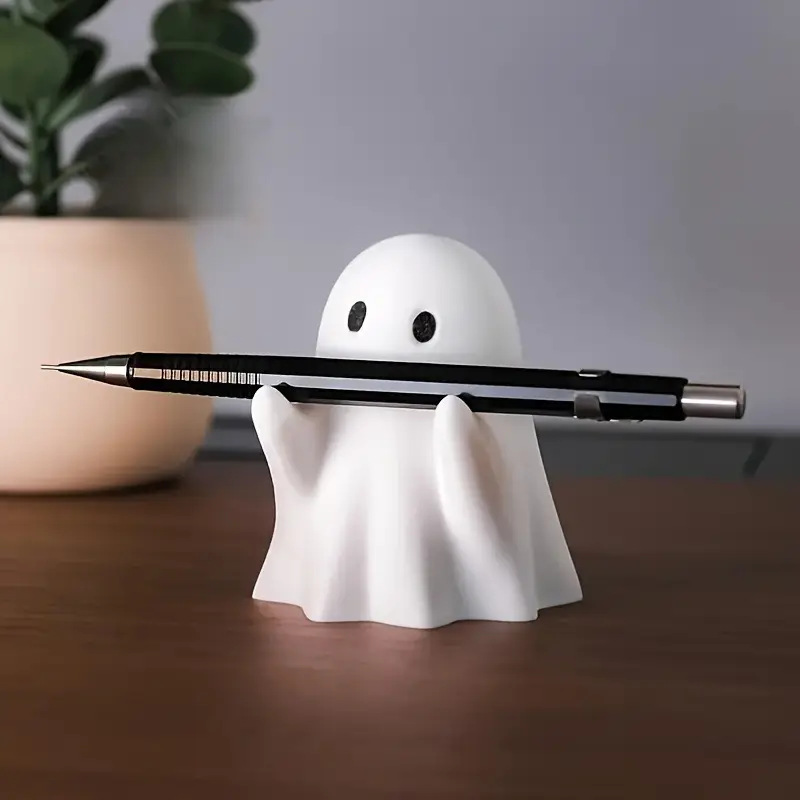 创意幽灵笔架办公家居桌面可爱小摆件树脂摆件万圣节送礼创意礼物详情4