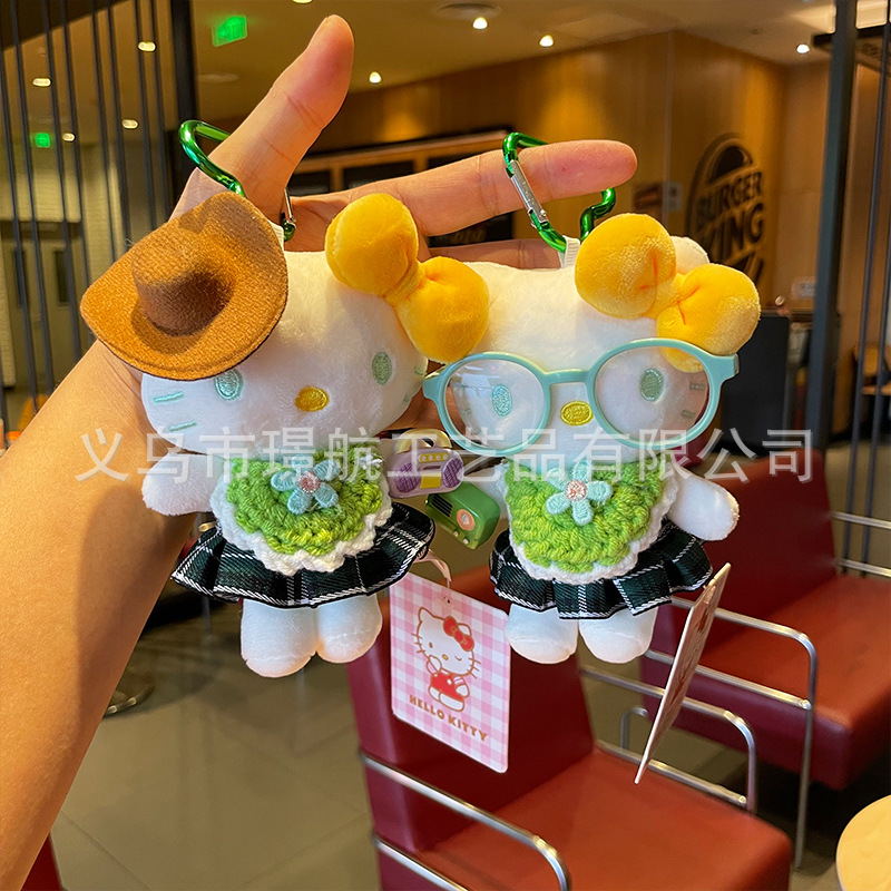 新款可爱hellokitty小挂件毛绒玩偶正版Kitty公仔布娃娃包包挂件详情16