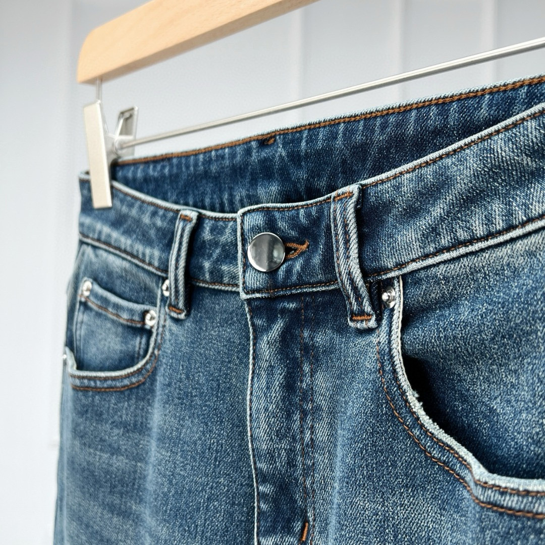 沃伦海龙 | 25新款版型Spicy 糯米牛仔都市高腰弹力烟筒牛仔裤女详情20