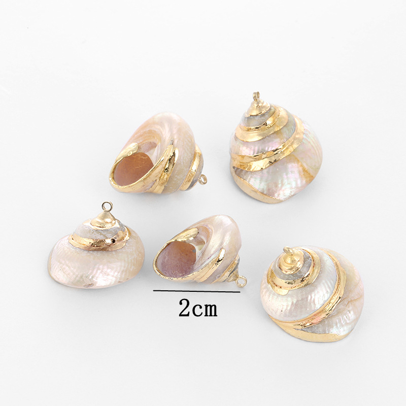 Gold-rimmed natural shell popular bracelet accessories, small conch light luxury, niche semi-finished diy accessory materials pic 10