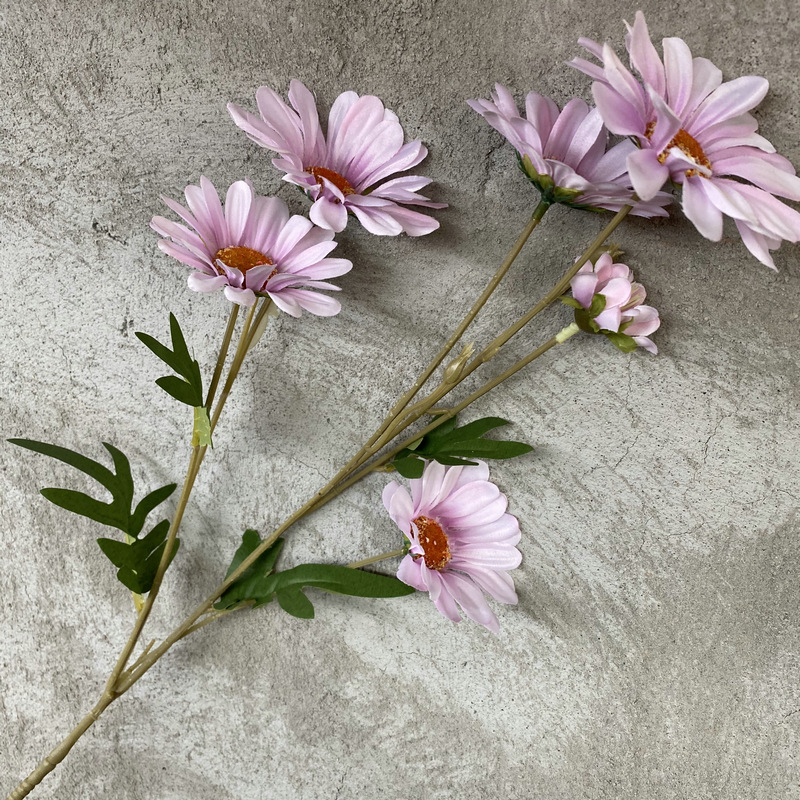 长枝6头雏菊婚庆用品路引插花婚礼堂商场装饰假花小雏菊仿真花详情143