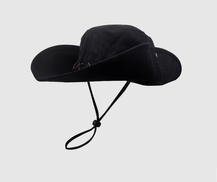 Big-headed sun hat, 2024 new style mountaineering hat, plus-size fisherman hat, outdoor western cowboy hat, large sun hat pic 22
