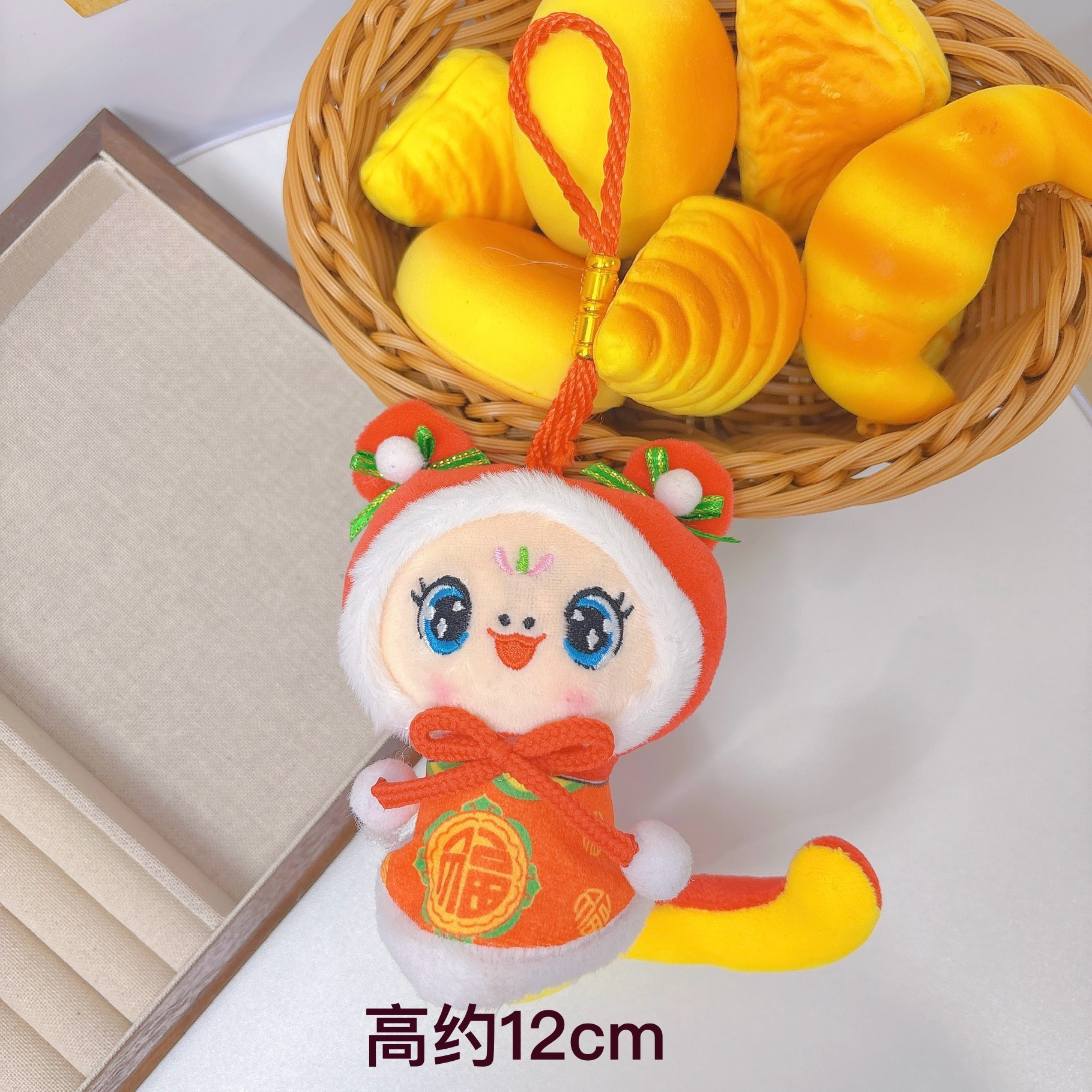Año nuevo bendito serpiente festivo país marea de peluche zodiaco serpiente colgante mascota muñeca muñeca reunión anual evento regalo moe pic 5
