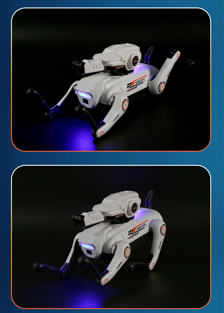 YDJ's new smart sensing voice-controlled interactive mechanical dog can fire water bombs as a birthday gift for boys pic 25