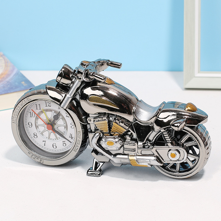 跨境海外版摩托车闹钟学生床头台式钟表创意儿童玩具家居客厅摆件详情9