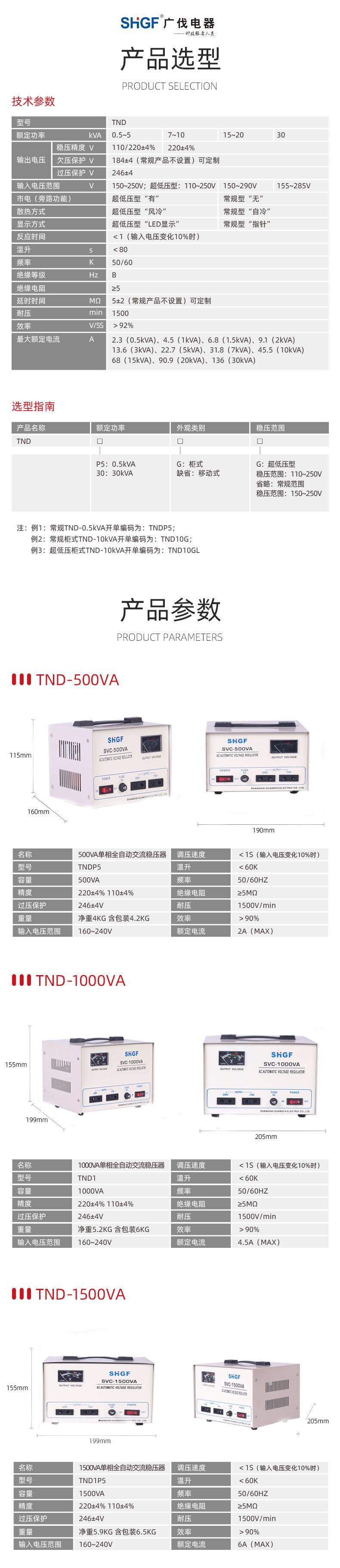 广伐稳压器220v家用大功率单相全自动小型交流电脑电源电压稳压器详情19