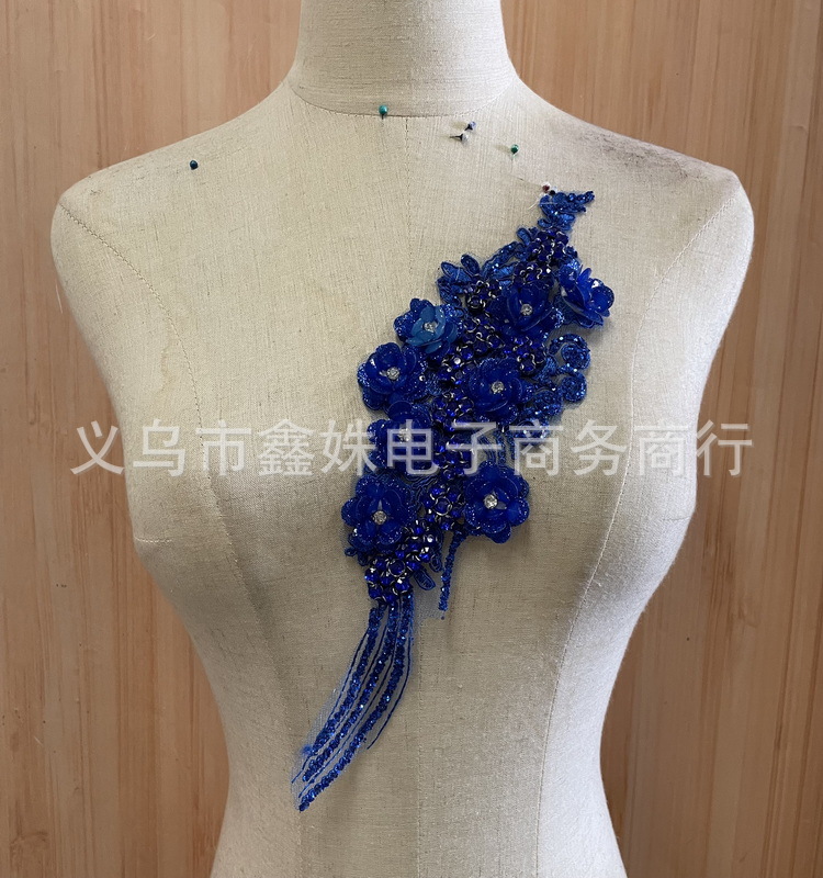 批发手工DIY时尚水钻小花组合粘花服装辅料详情10