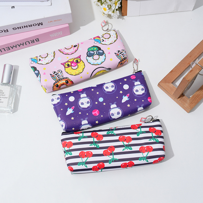 New cartoon cute large-capacity pencil case for students, high appearance level pencil case stationery box pic 4