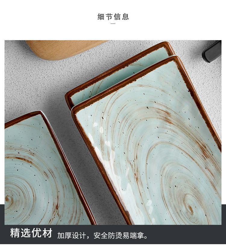 New imitation porcelain KB blue glaze dot melamine tableware factory direct sales melamine tableware pic 20