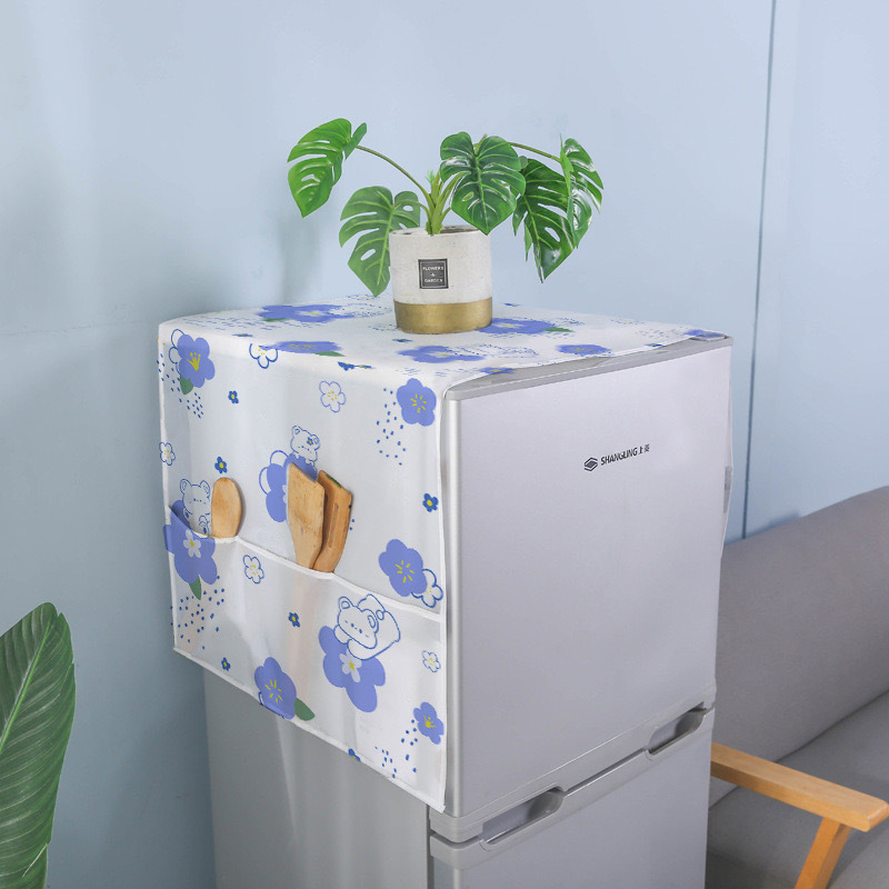 PEVA waterproof refrigerator cover cloth, household appliances, microwave hood, storage, home hanging, kitchen dust cover pic 4