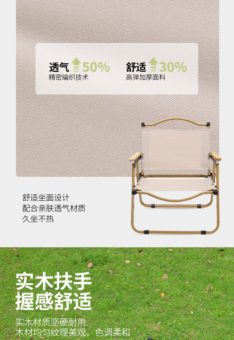 露营折叠椅克米特椅子户外野餐椅椅子便携折叠式超轻露营椅沙滩椅详情8