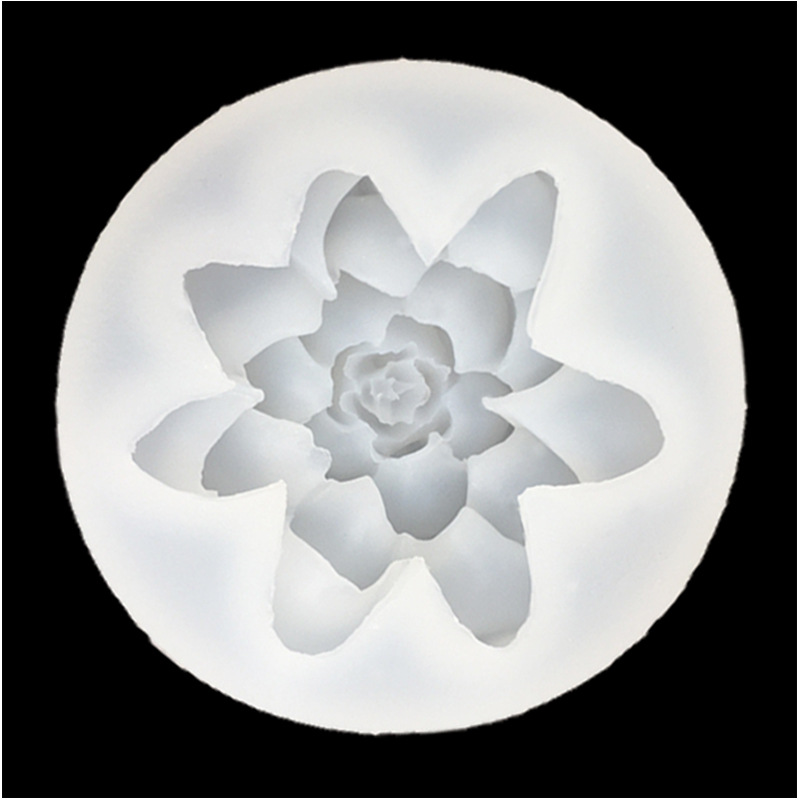 Succulent flower silicone molds, scented gypsum candles, resin mousse cake molds, fondant car decoration molds pic 3