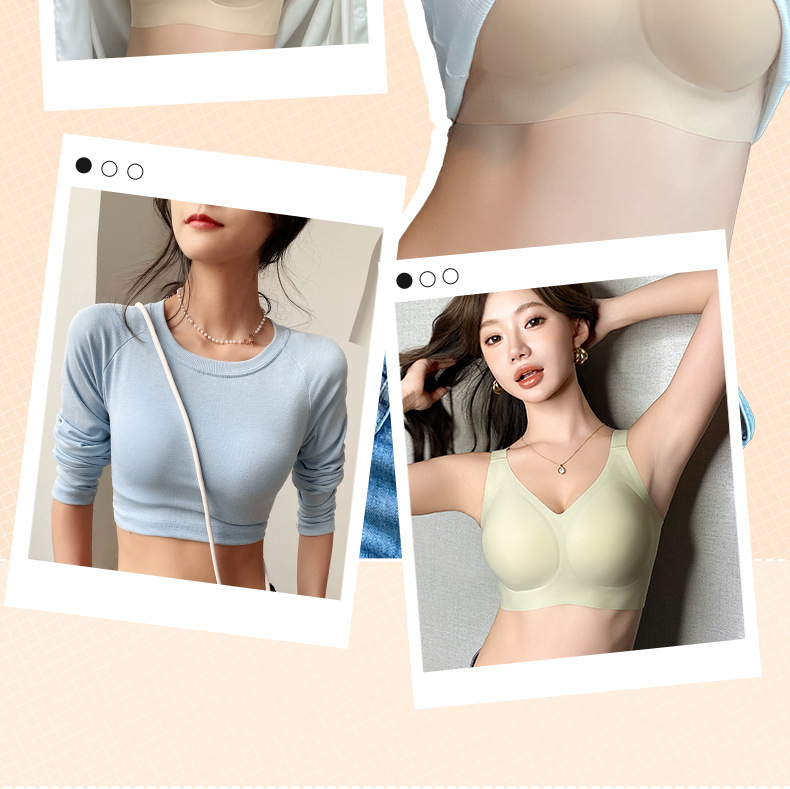 Full-cup, form-slimming, seamless lingerie for women, no underwire, tapering breasts, anti-sagging, lifting, soft support bra pic 21