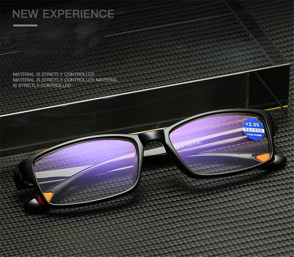 Nuevo tr90 anti-blu-ray gafas de lectura portátil para hombres y mujeres con gafas de lectura al por mayor estilo de venta caliente de happy lake pic 2