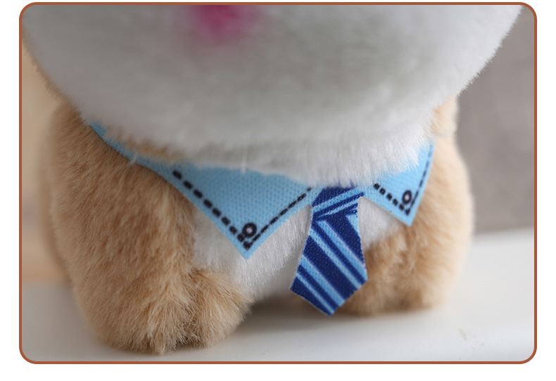 Cute blue tie Shiba Inu plush toy, cartoon tie, Shiba Inu dog figurine, keychain, baby pendant pic 15