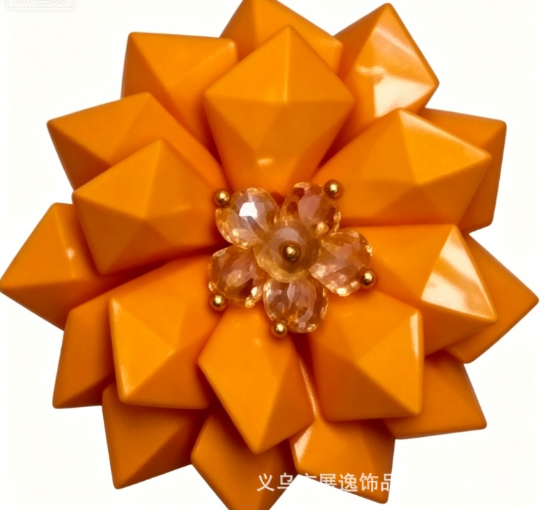 厂家新款 钉珠花蕊镶钻花瓣亮片服装辅料衣领DIY饰品详情6
