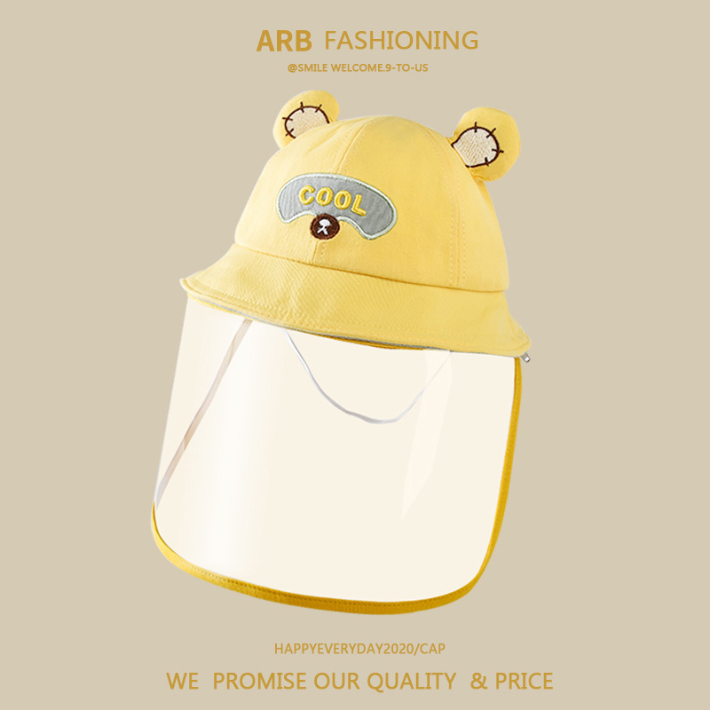 婴儿防护面罩0岁儿童宝宝防护帽防飞沫隔离外出帽子秋冬一岁详情5