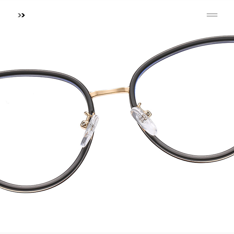 Metal anti-blue light cat-eye flat glasses for women 2023 new style fashionable glasses frame cross-border version can be matched with myopia glasses frame pic 22