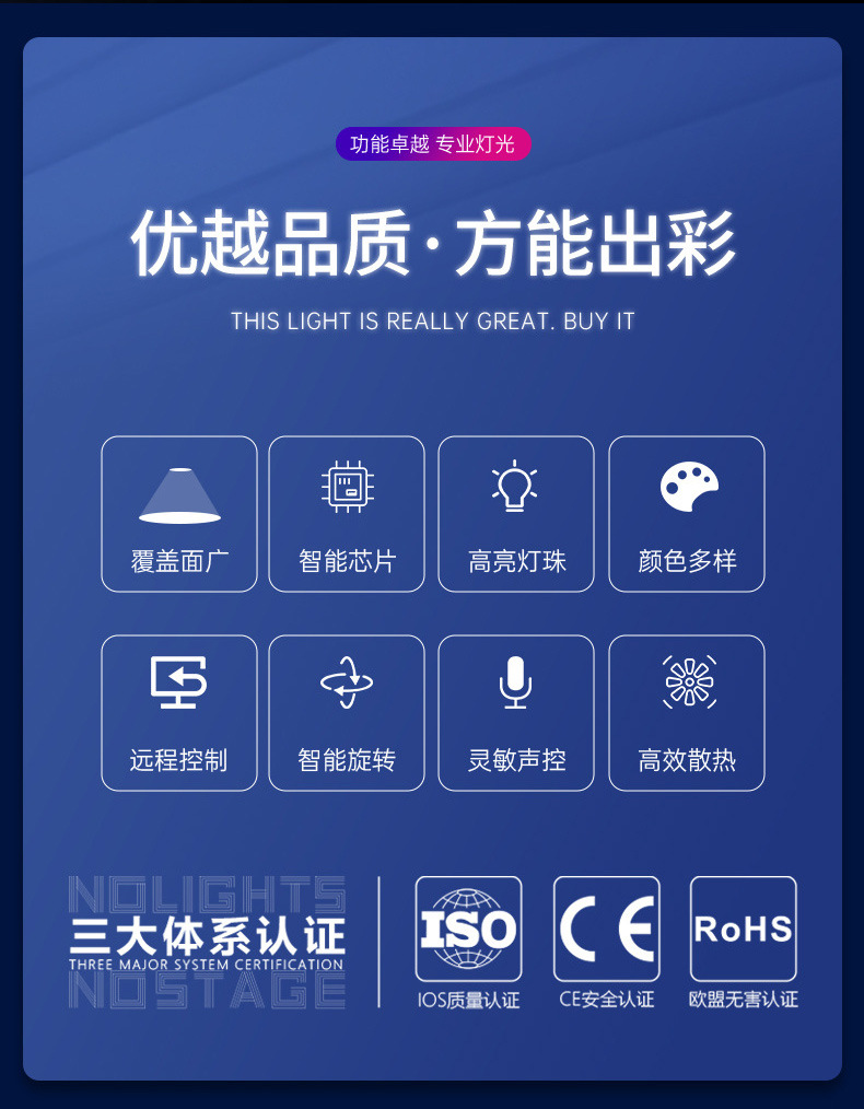 捷创54颗3W全彩帕灯RGB舞台灯led染色灯舞蹈室婚庆宴会厅舞台灯光详情4