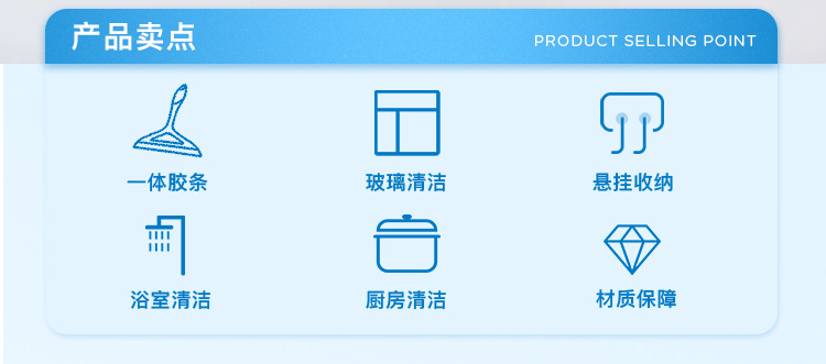 kleaner玻璃刮水器擦窗器清洁工具窗户清洗刮刀玻璃清洁器家用高效除水痕详情2