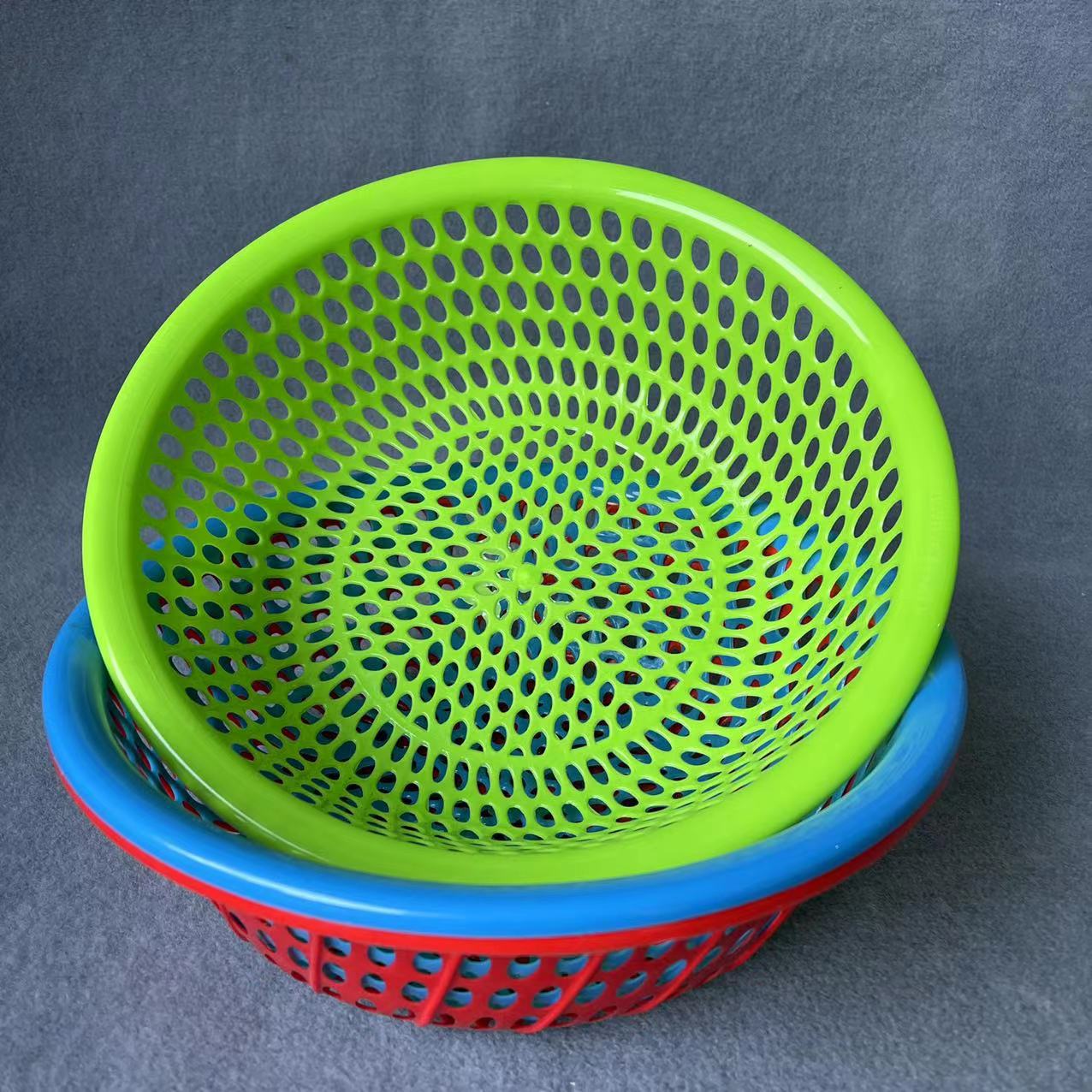 【 Office 】32 vegetable baskets, 300 yuan per box, household plastic vegetable washing baskets, draining baskets, fruit vegetable baskets, water filter sieves, kitchen thickened vegetable washing sieves, fruit sieves wholesale pic 3