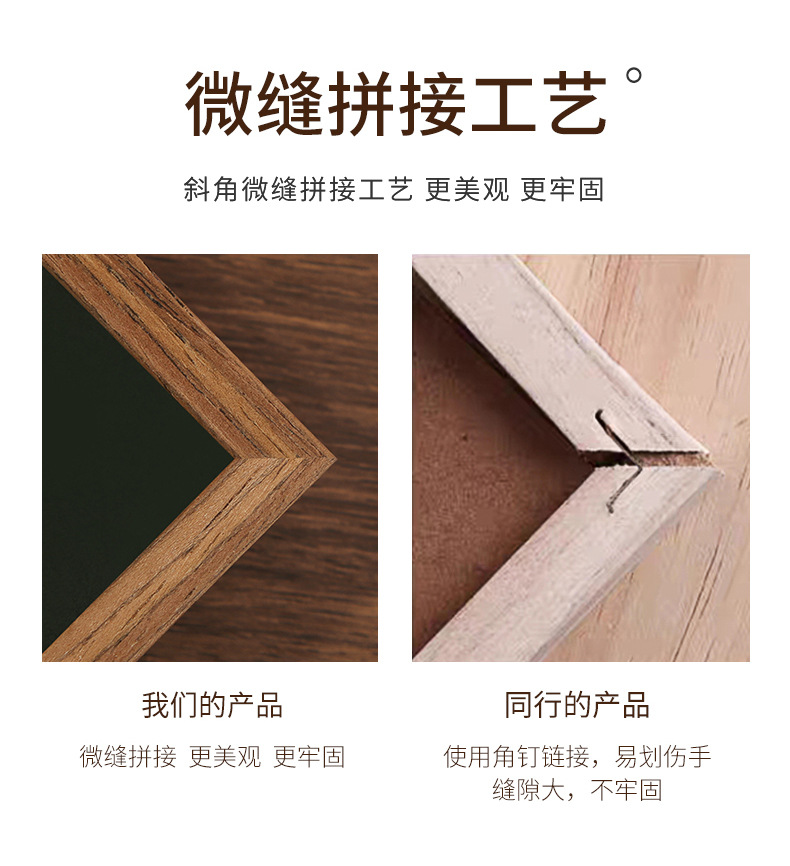 木质中空立体相框摆台批发5寸6照片框架7挂墙8玻璃相框厂家a4画框详情2