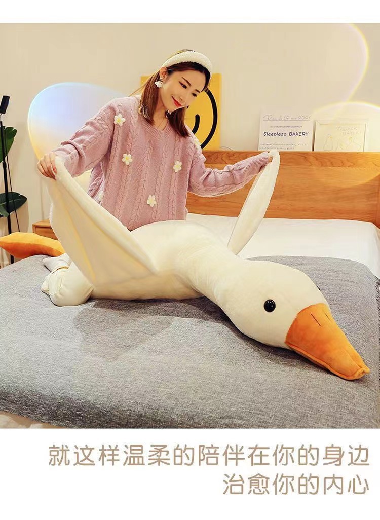 Wholesale of plush toys, popular white goose throw pillows, plush toys, dolls, gifts and cute pets pic 8