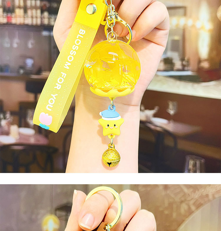创意入油干花风铃漂浮钥匙扣挂件挂饰女生包包挂件娃娃机礼品批发详情15