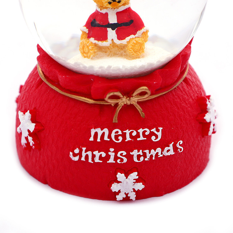 Santa Claus luminous crystal ball, creative gifts for classmates on Christmas, music box, desktop ornaments and decorations pic 8