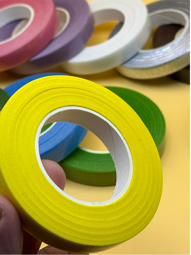 Flower art tape, green handmade diy adhesive paper, factory direct sales, simulated flower adhesive fabric, plant gardening wrapping flower pole adhesive pic 12