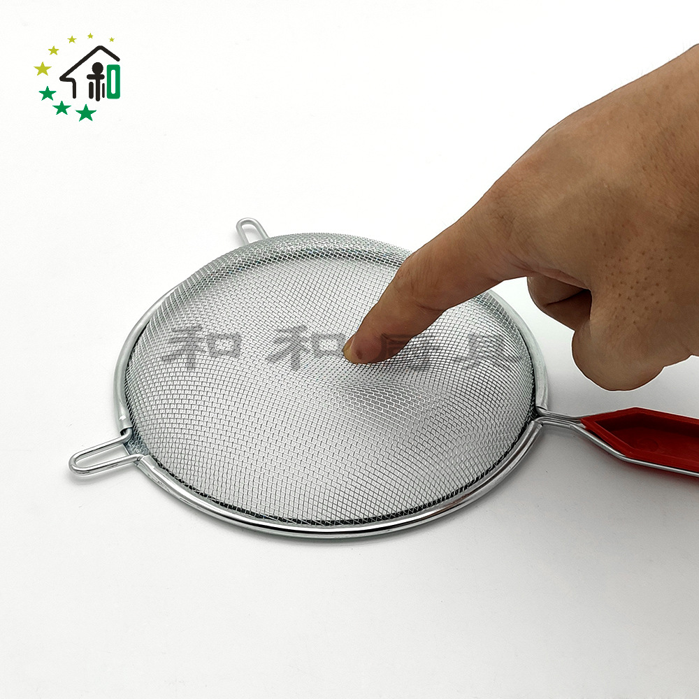 新品不锈钢线漏网漏家用双耳过滤油炸滤油漏勺厨房多用途油格批发网漏油格详情11